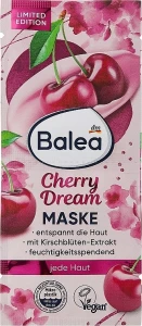 Balea Успокаивающая и восстанавливающая маска для лица для всех типов кожи Cherry Dream