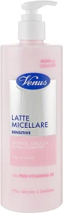 Venus Cosmetic Міцелярне молочко для чутливої шкіри обличчя й очей Venus Latte Micellare Sensitive