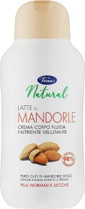 Venus Cosmetic Крем для тіла "Мигдалеве молочко" для нормальної та сухої шкіри Venus Natural Almond Milk Fluid