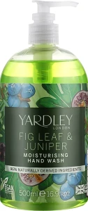 Yardley Средство для мытья рук "Fig Leaf & Juniper" Fig Leaf & Juniper Moisturising Hand Wash