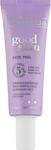 Коригуючий та нормалізуючий мікровідлущувальний крем для обличчя - Bielenda Good Skin Acid Peel Micro-Exfoliating Face Cream, 50ml