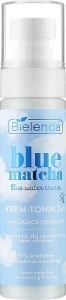 Крем-тонік для обличчя 2 в 1 зволожуючий та тонізуючий - Bielenda Blue Matcha Blue Water Cream, 75 мл