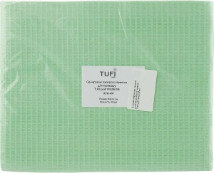 Tufi profi Бумажные салфетки для маникюра, влагостойкие, 40х32см, зеленые Tuffi Proffi Premium
