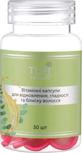 Tufi profi Вітамінні капсули для відновлення, гладкості та блиску волосся Premium