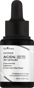 IsNtree Сироватка-пілінг змивна на основі кислот Hyper Acid 4 AHA BHA PHA LHA 30 Serum