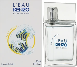 Туалетная вода для мужчин - Kenzo L'Eau Kenzo Pour Homme Hyper Wave, 30 мл