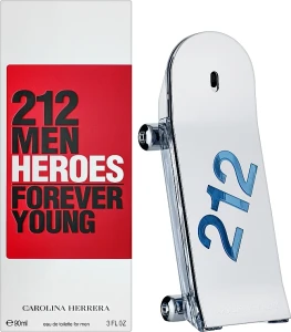 Туалетна вода чоловіча - Carolina Herrera 212 Men Heroes Forever Young, 90 мл