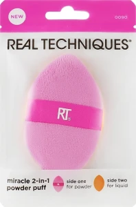 Real Techniques Пуховка для пудры Miracle 2-In-1 Powder Puff