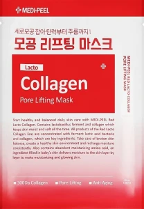 Тканинна маска з ліфтинг-ефектом - Medi peel Red Lacto Collagen Pore Lifting Mask, 30 мл, 1 шт