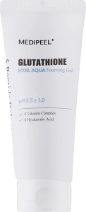 Увлажняющий гель-пенка для умывания - Medi peel Glutathione Hyal Aqua Foaming Gel, 150 мл