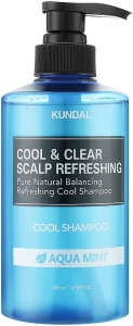 Шампунь освежающий "Мятная вода" - Kundal Cool & Clear Scalp Refreshing Shampoo, 500 мл