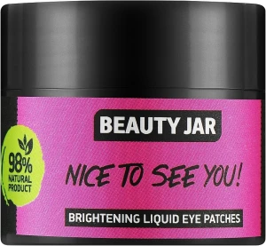 Beauty Jar Жидкие патчи под глаза "Осветляющие" Nice To See You Brightening Liquid Eye Patches