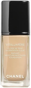 Chanel Vitalumiere Fluide De Teint Hydratation Eclat Зволожувальний тональний флюїд