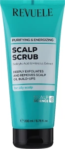 Скраб для шкіри голови "Очищення та заряд енергії" - Revuele Scalp Scrub Purifying & Energizing, 200 мл