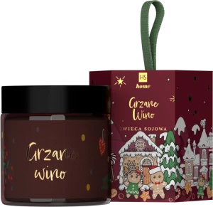 Натуральная ароматическая свеча из соевого воска с ароматом глинтвейна - HiSkin Home Mulled Wine, 100 мл