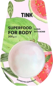Tink Бомбочка-гейзер для ванни "Гуава" Superfood For Body Guava Bath Bomb