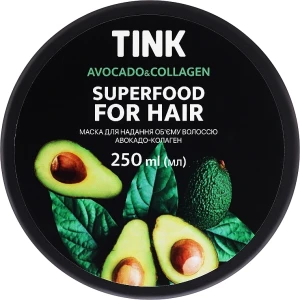 Tink Маска для придания объема волосами "Авокадо-коллаген" Hair Mask