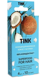 Tink Концентрована есенція для волосся "Кокос і гіалурон" For Hair