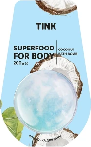 Tink Бомбочка-гейзер для ванны "Кокос" Superfood For Body Coconut Bath Bomb