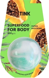 Tink Бомбочка-гейзер для ванни "Папая" Superfood For Body Papaya Bath Bomb