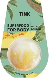 Tink Бомбочка-гейзер для ванны "Дыня" Superfood For Body Melon Bath Bomb