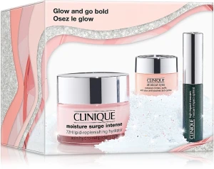 Clinique Glow And Go Bold Set (mascara/3.5ml + f/cr/50ml + eye/cr/5ml) Набір