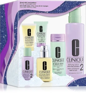Clinique Набор, 6 продуктов Great Skin Everywhere: For Dry Combination Skin