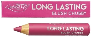 PuroBio Cosmetics Long Lasting Blush Chubby Румяна в форме карандаша