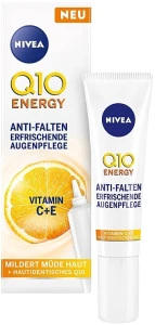 Nivea Крем для шкіри навколо очей "Освіжаючий догляд проти зморшок" Q10 Energy