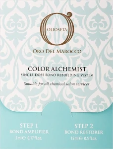 Barex Italiana Система глубокой реконструкции волос Olioseta Oro Del Marocco Color Alchemist (h/emulsion/5ml + h/emulsion/15ml)