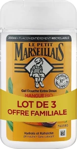 Le Petit Marseillais Набор гелей для душа Био "Манго и маракуйя" (sh/gel/3x250ml)