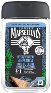 Le Petit Marseillais Гель-шампунь для чоловіків "Кедр і мінерали" 4 в 1