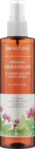 BioFresh Гідролат герані Via Natural Organic Geranium Flower Water Unfiltered