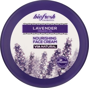 BioFresh Живильний крем для обличчя Via Natural Lavender Organic Oil Nourishing Face Cream