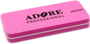 Adore Professional Баф для ногтей 150/180, прямоугольный, малиновый