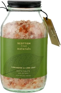 Scottish Fine Soaps Соль для ванны "Кориандр и листья лайма" Naturals Coriander & Lime Leaf Bath Salts