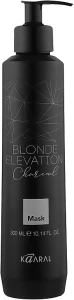 Kaaral Черная тонирующая угольная маска для волос Blonde Elevation Charcoal Mask