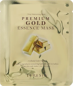 Teresia Омолаживающая тканевая маска для лица с золотом Premium Gode Essence Mask