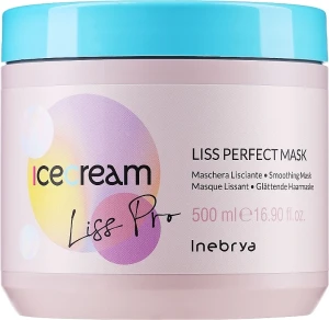 Inebrya Маска для жорсткого і неслухняного волосся Ice Cream Liss-Pro Liss Perfect Mask