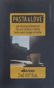 Davines Масло для бритья + масло для бороды Pasta & Love Pre Shaving + Beard Oil (пробник)