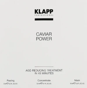 Klapp УЦЕНКА Набор Caviar Power Treatment (peel/6g + f/conc/3,5ml + f/mask/10ml) *