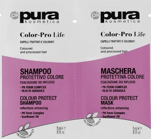 Pura Kosmetica Набор Color-Pro Life (shm/15ml + mask/15ml)