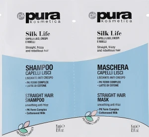 Pura Kosmetica Набір Silk Life (shm/15 ml + mask/15 ml)
