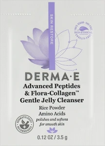 Derma E Ніжне очищувальне гель-желе з удосконаленими пептидами Advanced Peptides & Flora-Collagen (пробник)