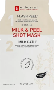 Erborian Тканевая маска "Кунжутное молоко" Milk & Peel Shot Mask