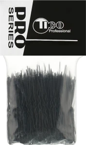 TICO Professional Шпильки для волосся хвилясті без наконечника, 50 мм, чорні