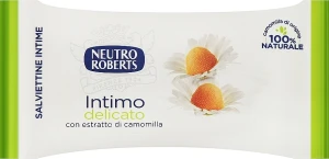 Neutro Roberts Салфетки для интимной гигиены с ромашкой Salviettine Intime Camomilla