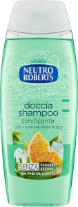 Neutro Roberts Шампунь и гель для душа 2 в 1 тонизирующий с фруктовыми витаминами Shampoo 2 in 1