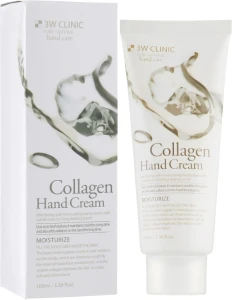 3W Clinic Крем для рук, з колагеном "Пружність і глибоке зволоження" Collagen Hand Cream