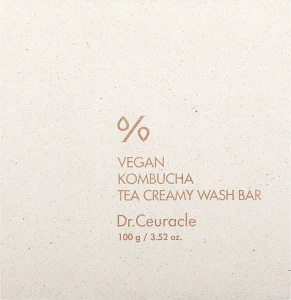 Dr. Ceuracle Крем-мыло для лица и тела с ферментированным чаем комбуча Dr. Ceuracle Vegan Kombucha Tea Creamy Wash Bar